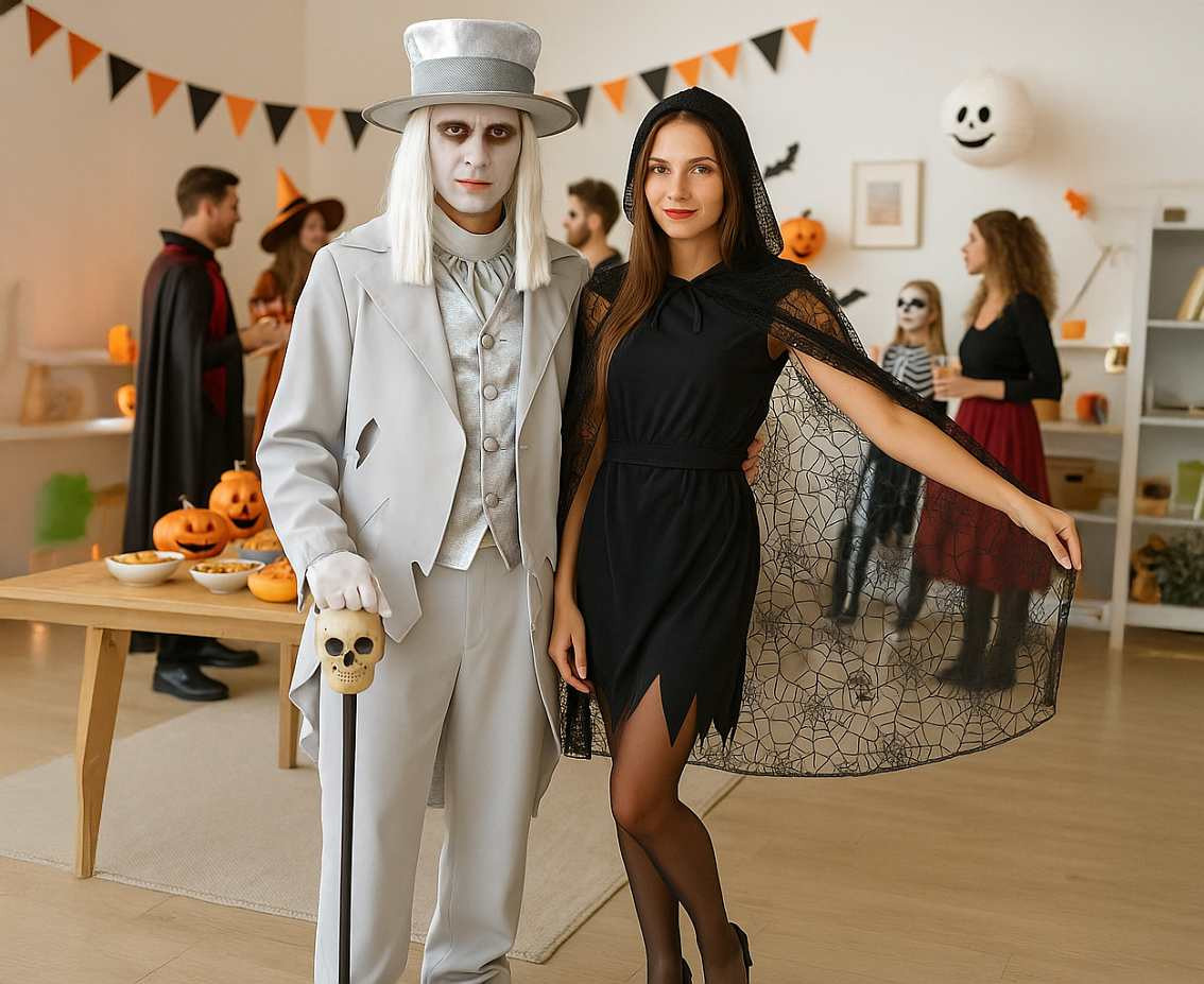 Role play-set for adult Ghostly Groom (coat, vest, pants, hat), size 52